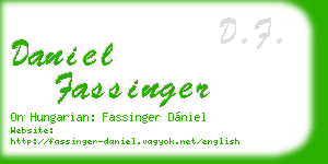 daniel fassinger business card
